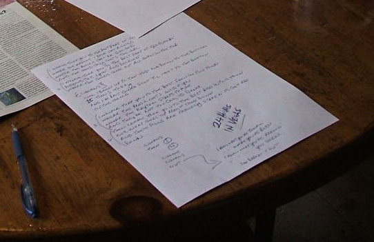 lyrics sheet - 24 hours to Vegas